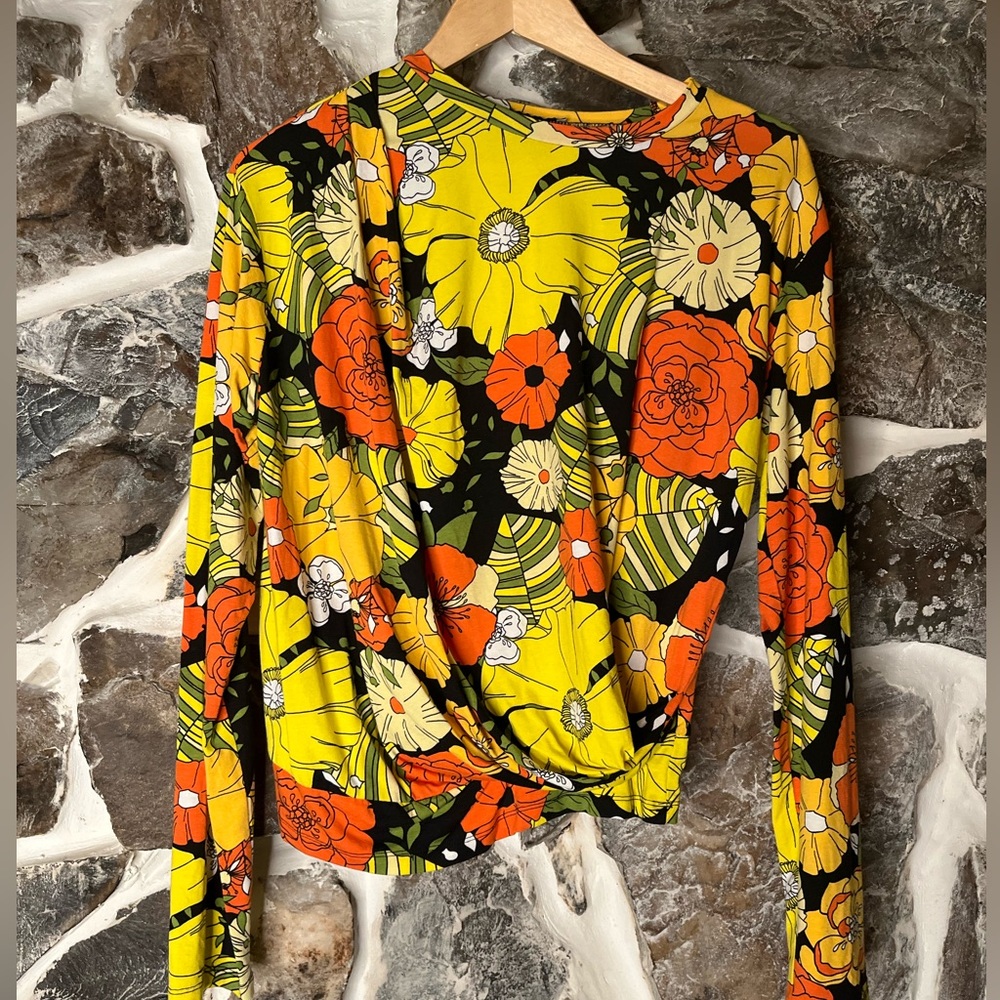 Psychedelic Print Blouse
